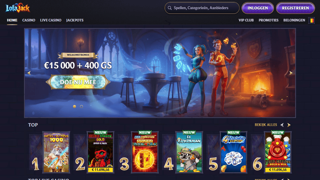 screenshot lolajack casino zonder cruks
